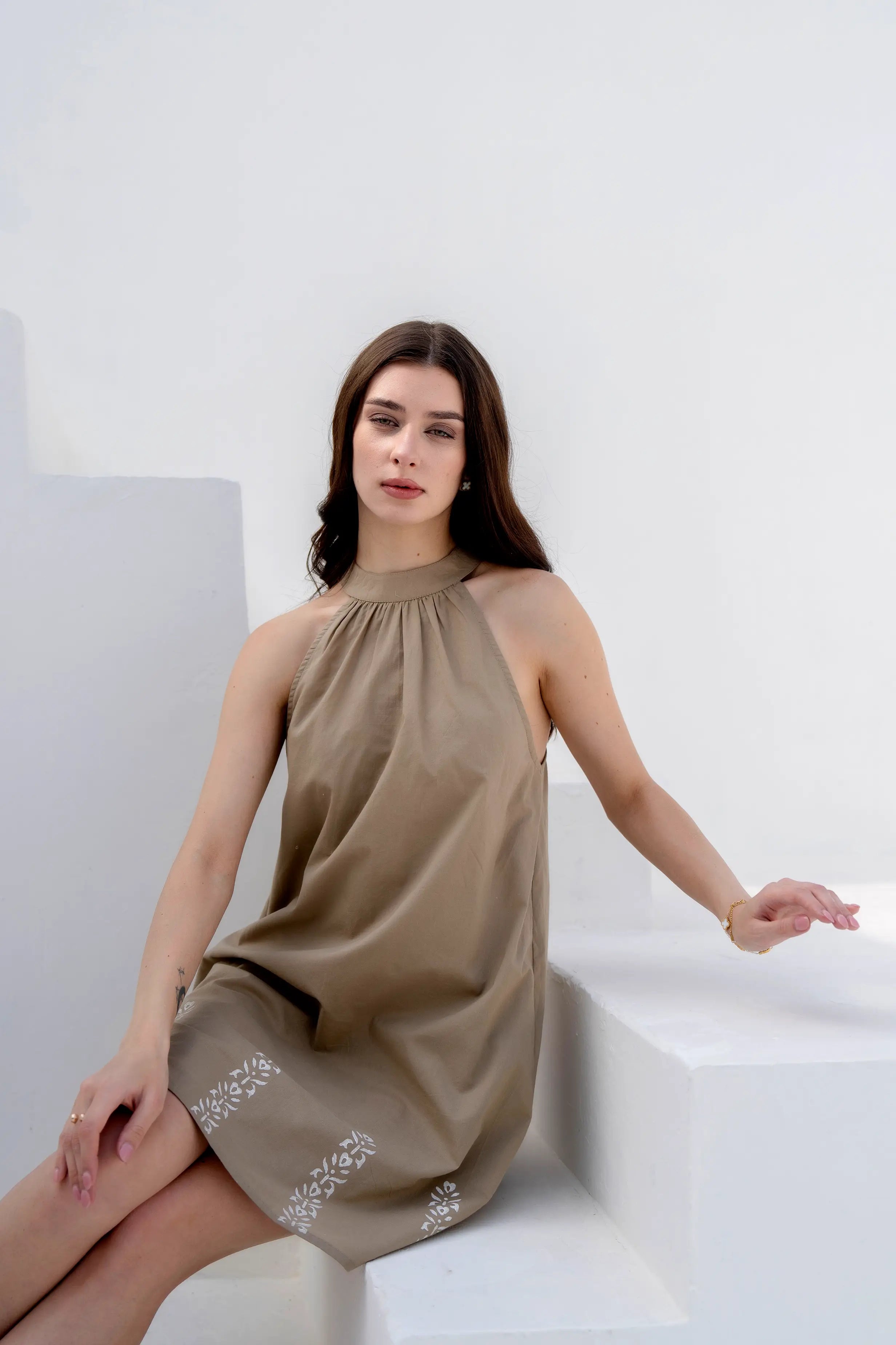 Meadow Olive Dress by Golden Lotus