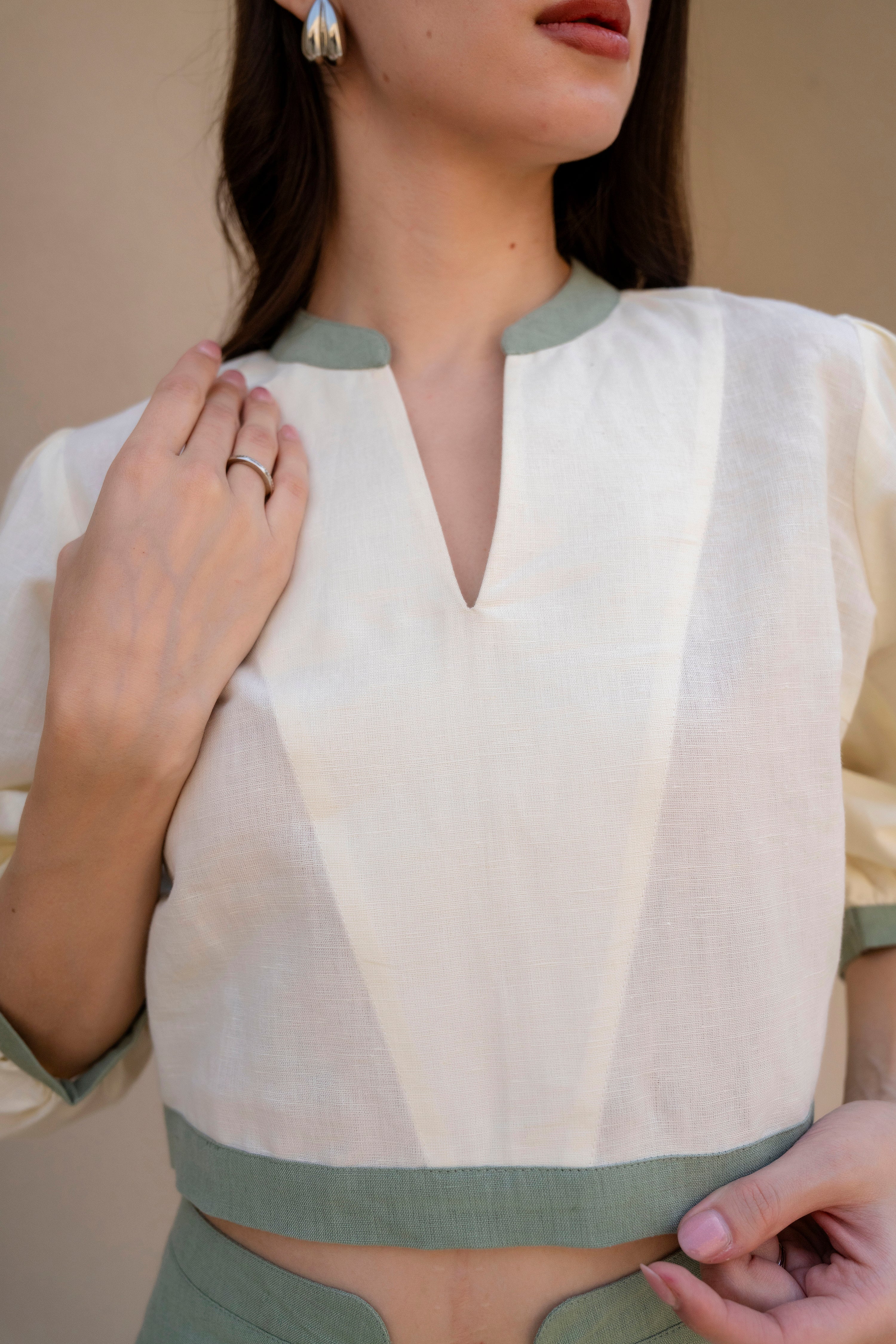 Linen Tulip Dress (Top) by Golden Lotus