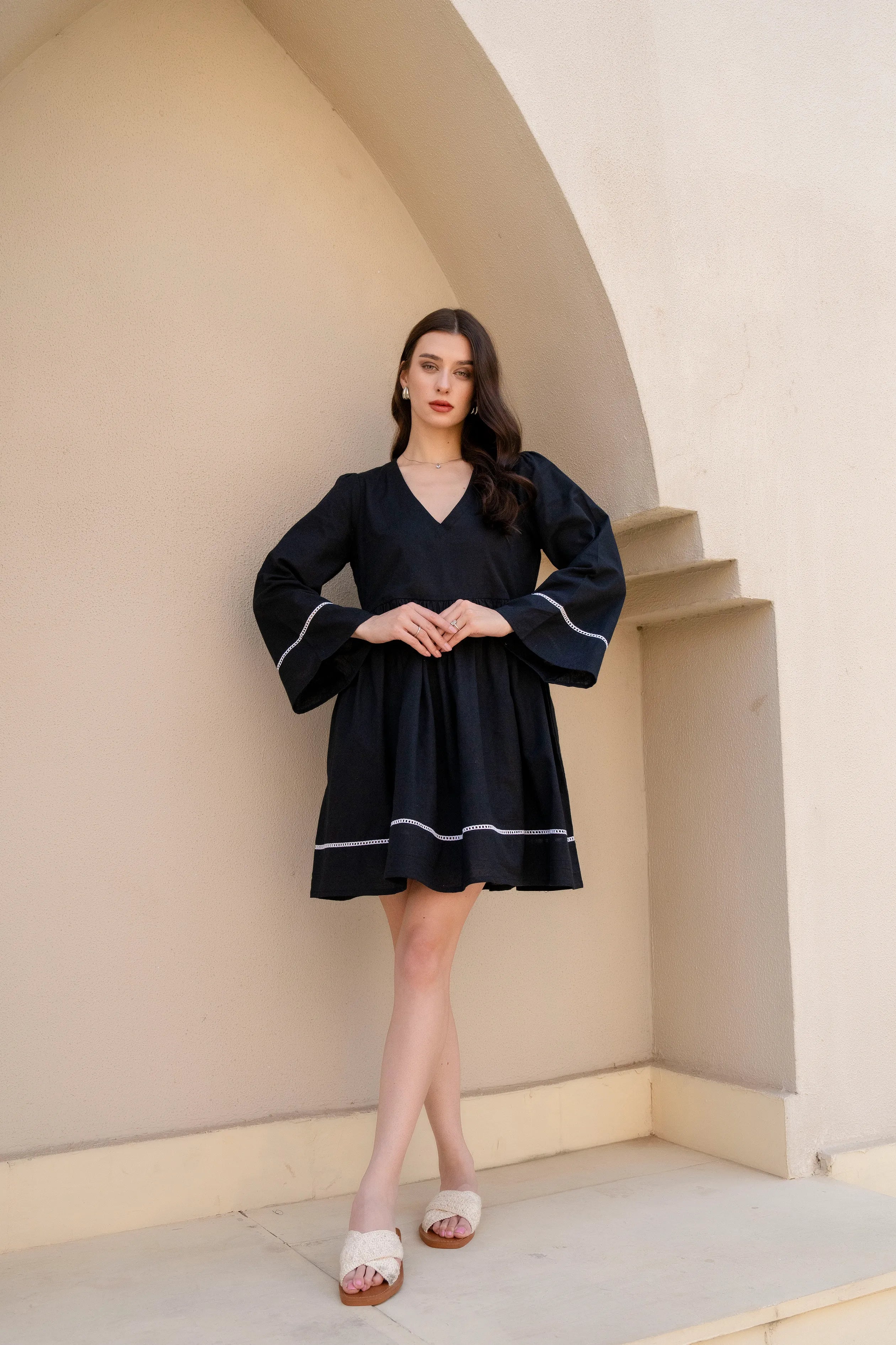 Wild Iris Flowy Dress by Golden Lotus