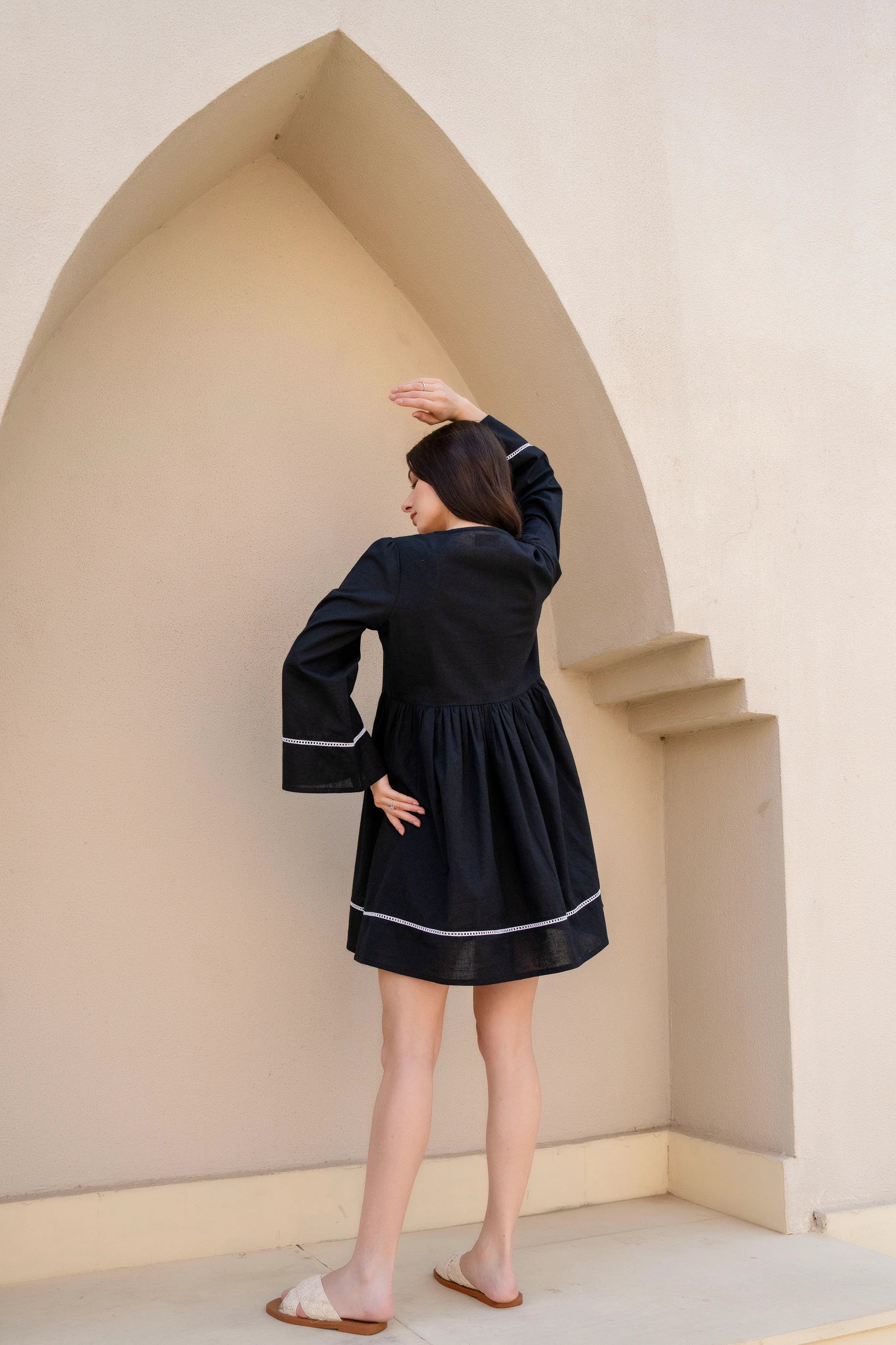 Wild Iris Flowy Dress by Golden Lotus