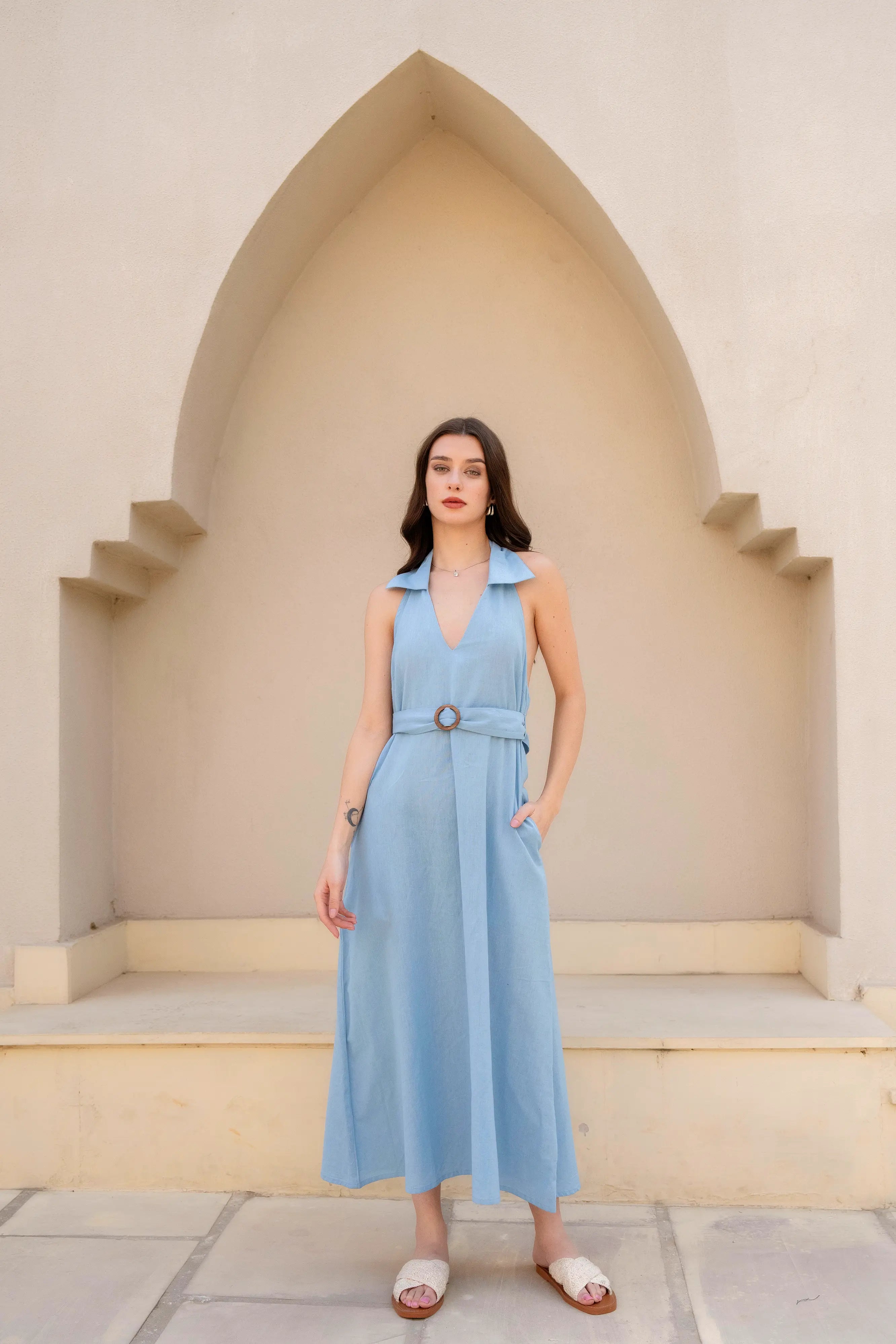 Bluebell Midi Dress by Golden Lotus
