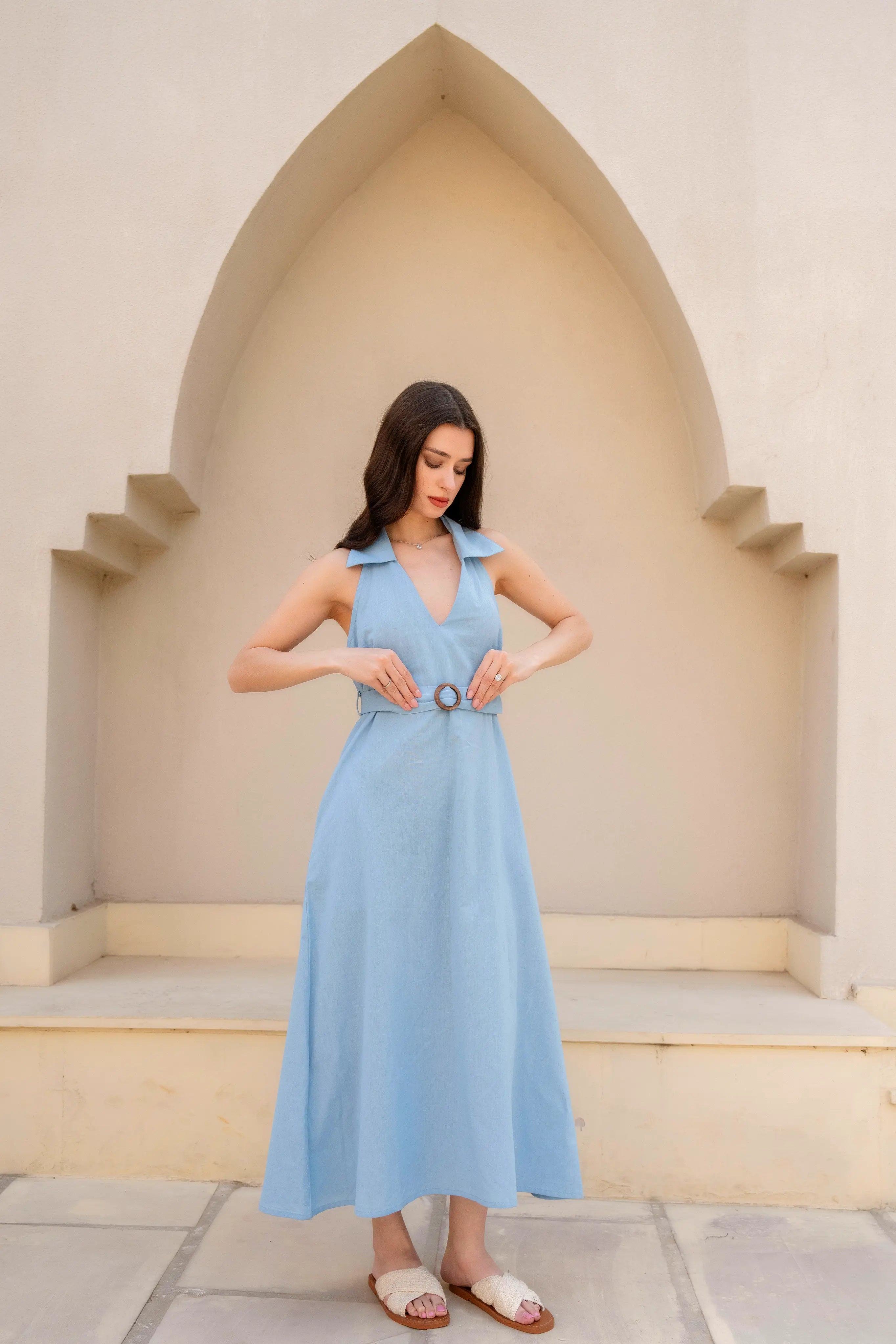 Bluebell Midi Dress by Golden Lotus
