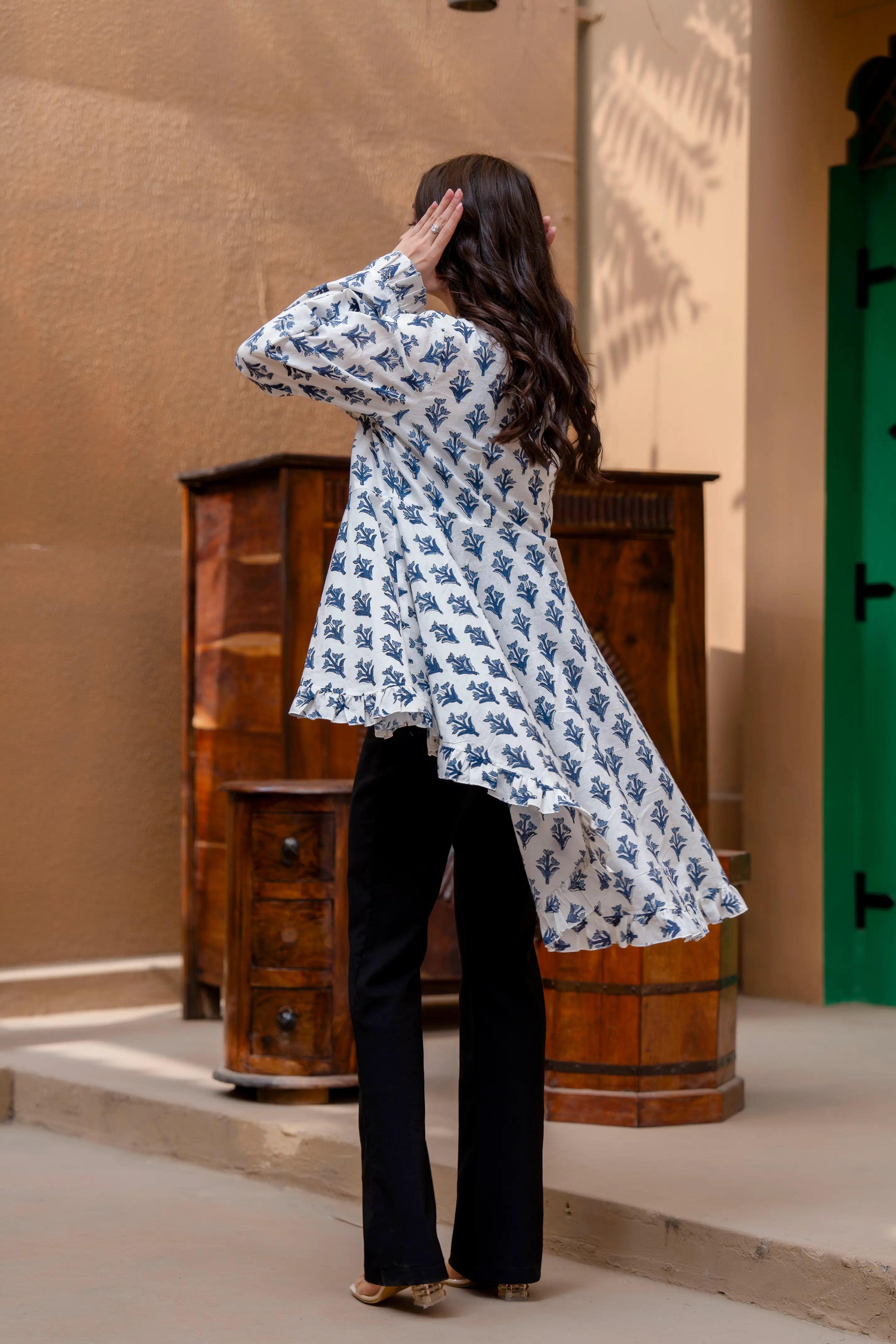 Ivory Marigold Dress by Golden Lotus