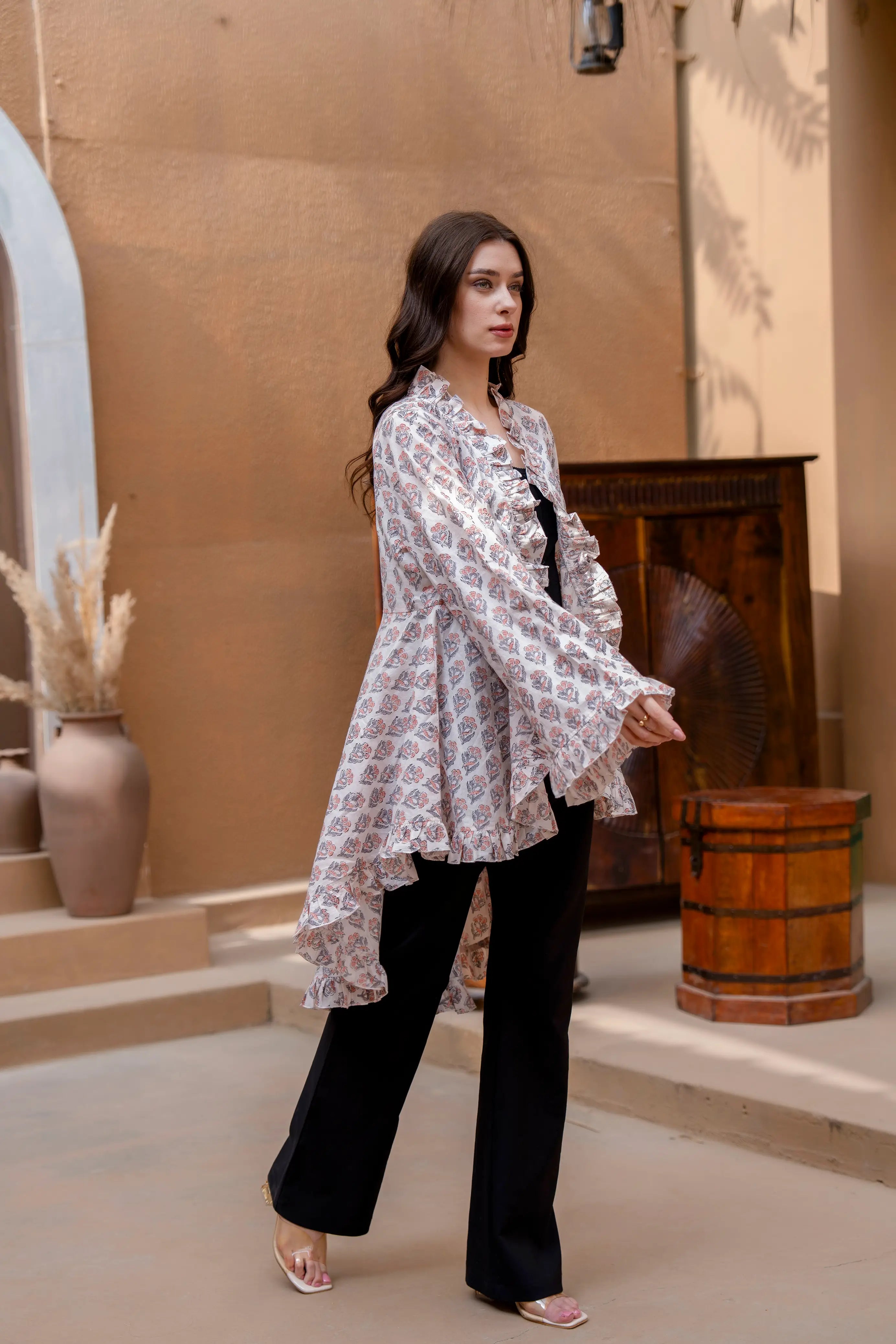 Ivory Marigold Dress by Golden Lotus