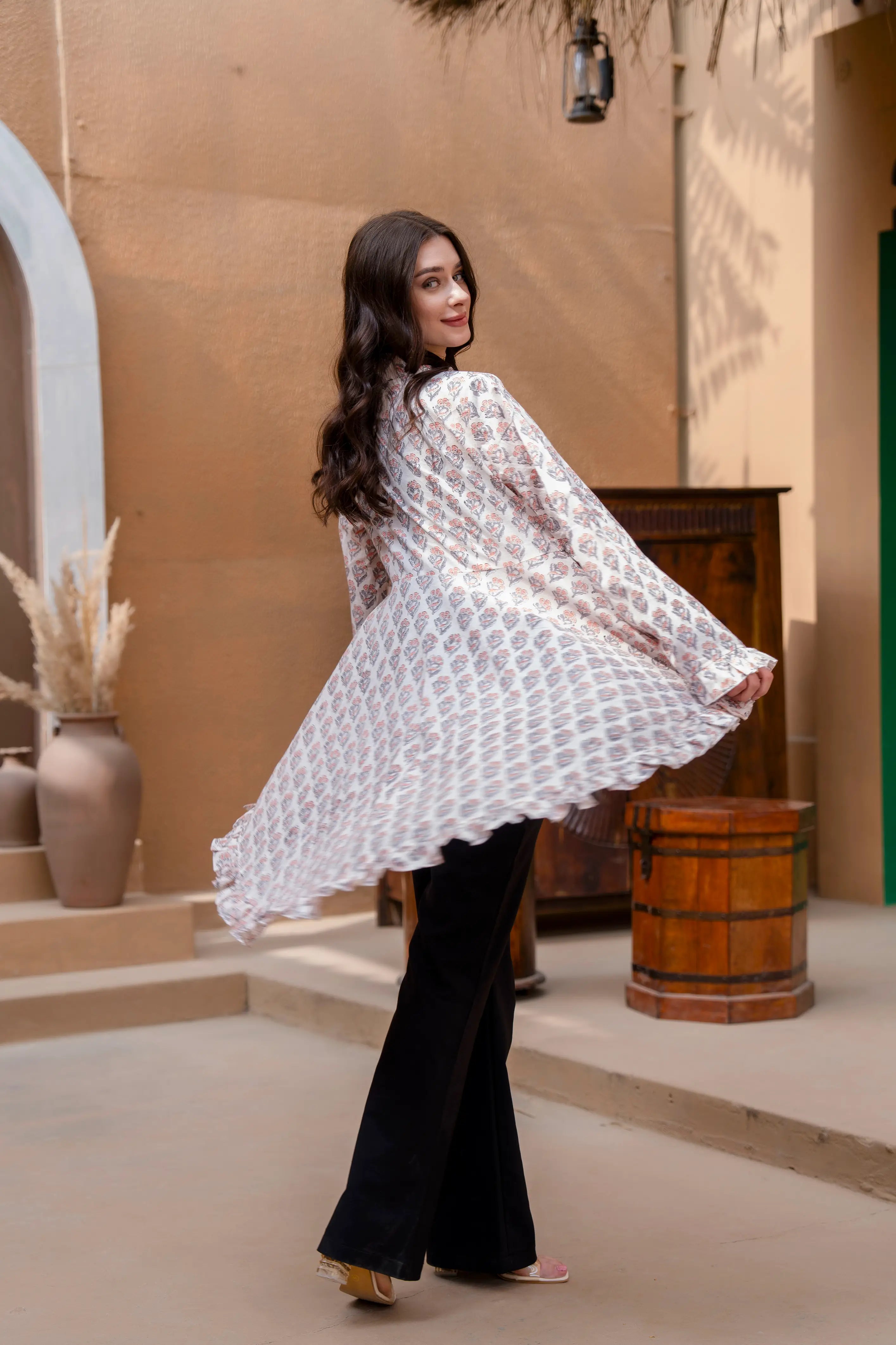 Ivory Marigold Dress by Golden Lotus