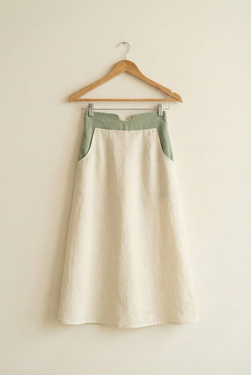 Linen Tulip Dress (Skirt) by Golden Lotus
