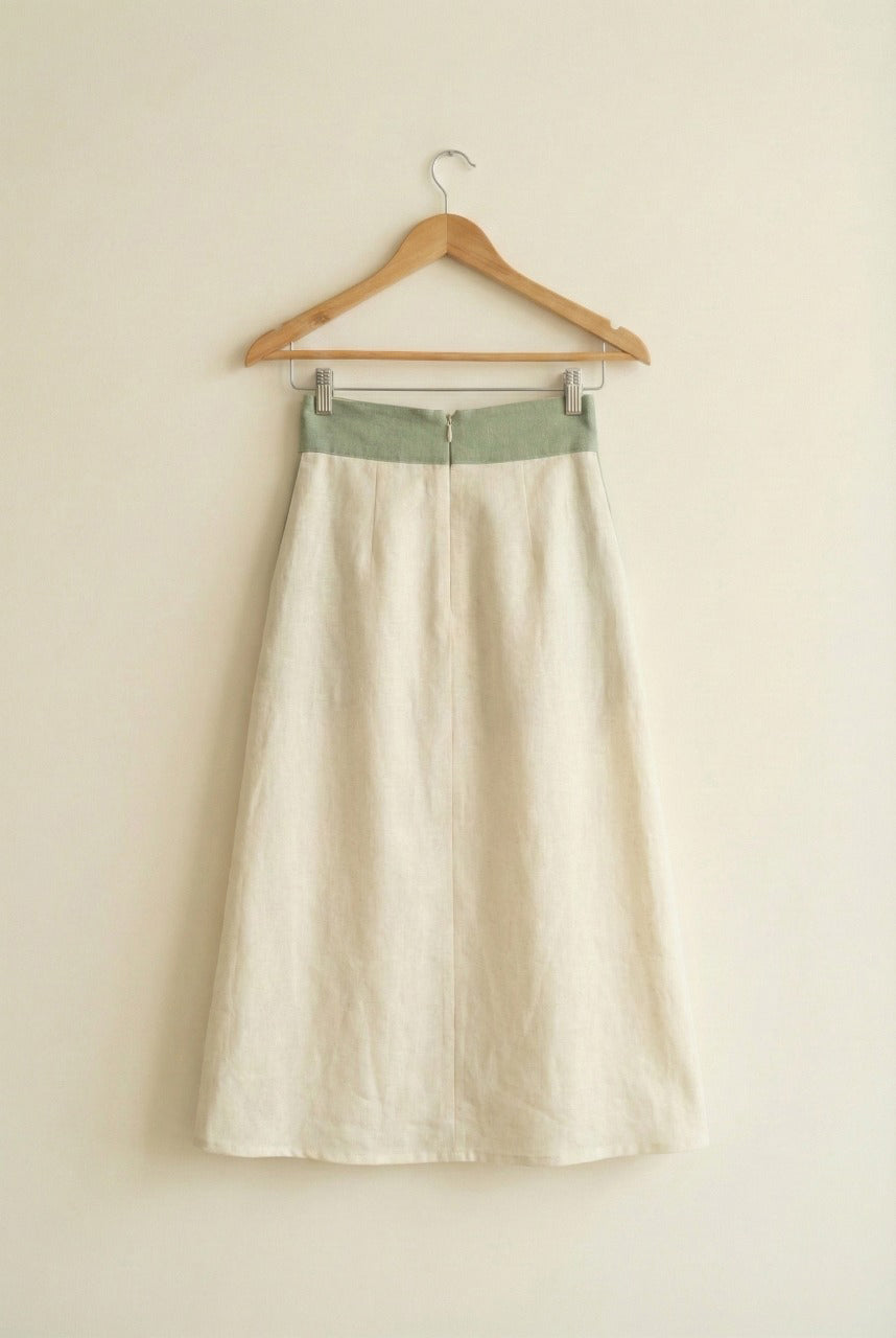 Linen Tulip Dress (Skirt) by Golden Lotus