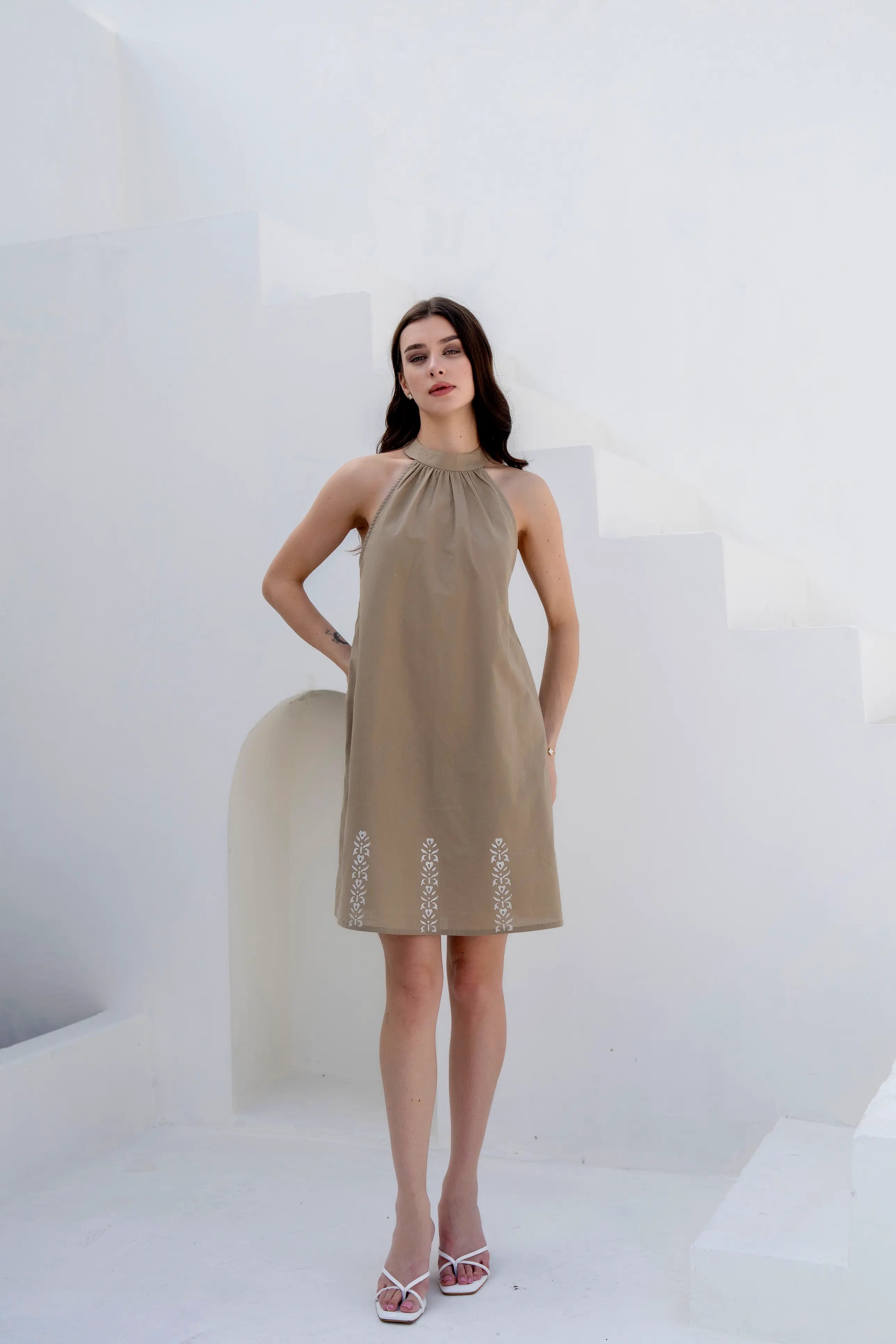 Meadow Olive Dress by Golden Lotus