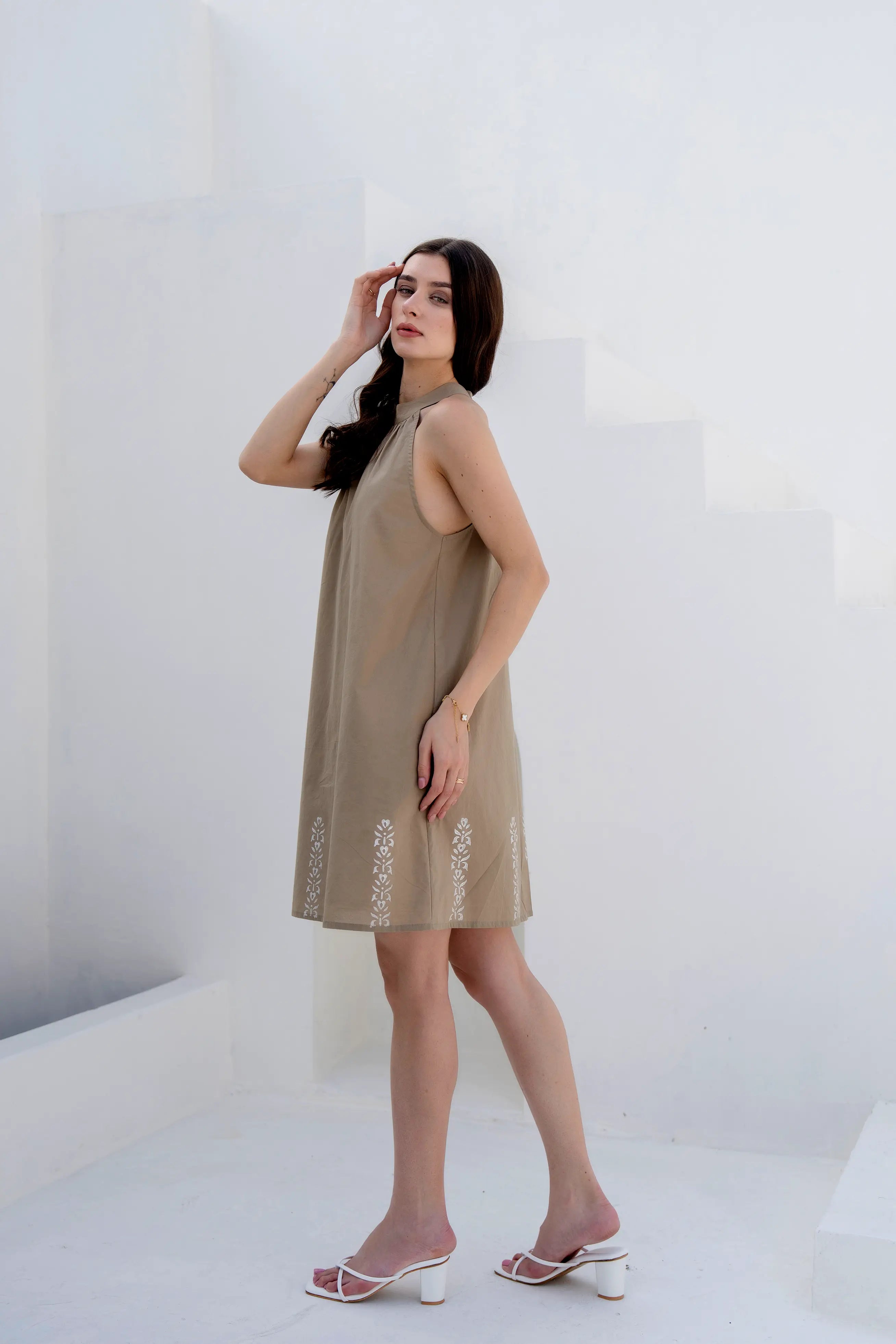 Meadow Olive Dress by Golden Lotus