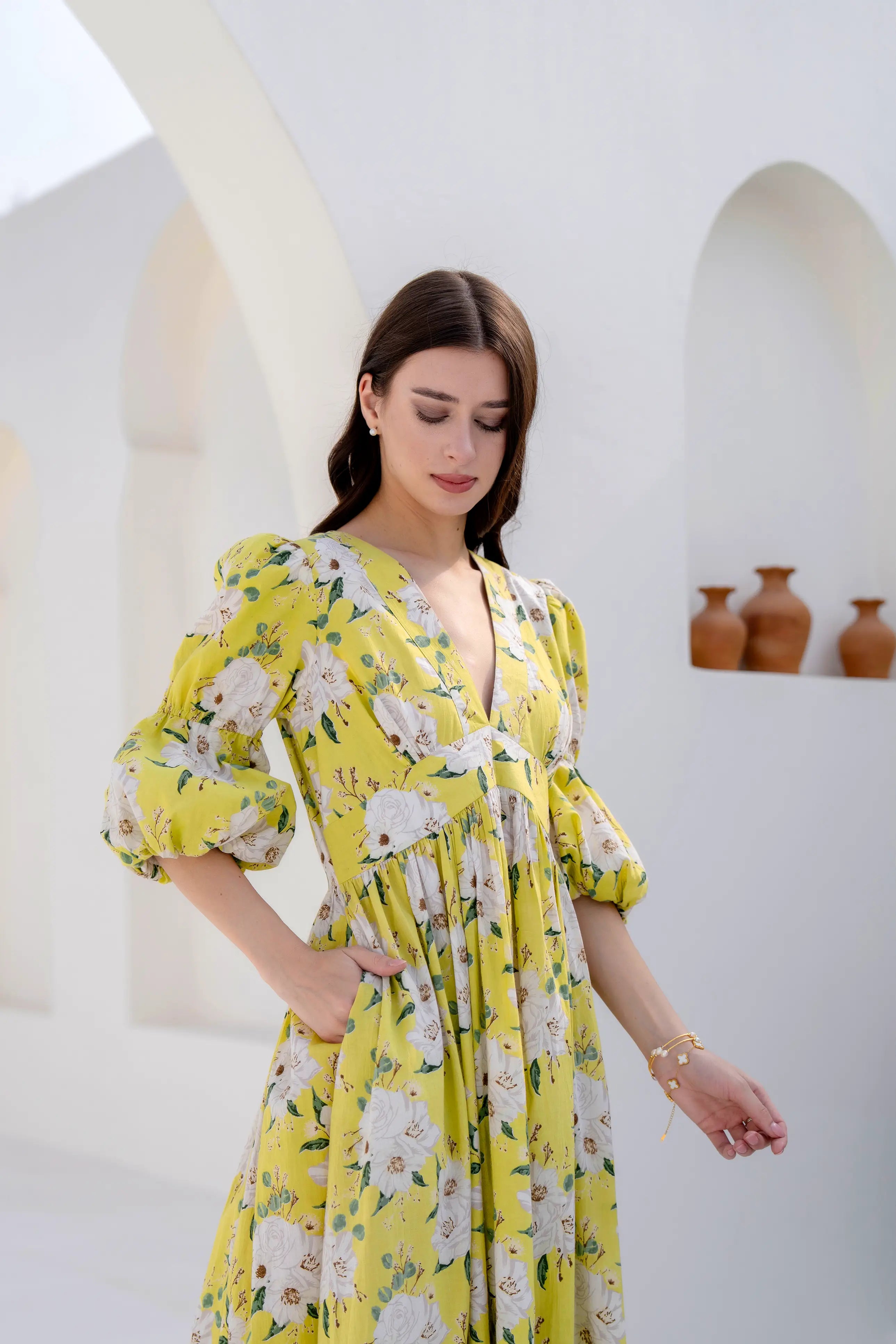 Lemon Blossom Dress by Golden Lotus